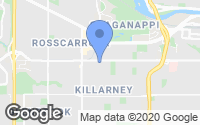 Map of Lake Bonavista, AB
