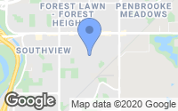 Map of Lake Bonavista, AB